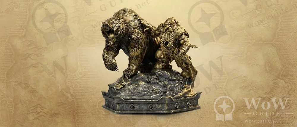Collector’s Edition dwarf and bear statue